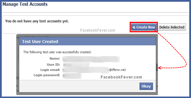 facebook-test-account