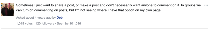 How to turn OFF comments on Facebook Posts, Pages & Groups? 1 turn off facebook comments